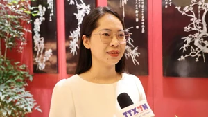 北京语言大学博士研究生吴氏玄庄。（图片来源：越通社）