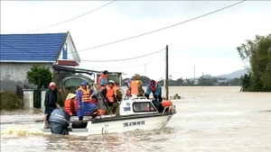 得乐省和盛乡遭受强降雨和洪涝严重影响。（图片来源：越通社）