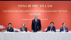 越共中央总书记苏林会见旅美越南人和越南驻美代表机构代表【组图】