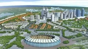 河内市生物高科技园分区效果图。