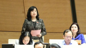 越南卫生部部长陶红兰发表讲话。（图片来源：daidoanket.vn）