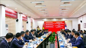 会谈场景。（图片来源：越通社）