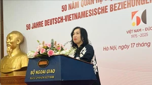 越南外交部副部长黎氏秋姮在活动上发表讲话。（图片来源：越通社）