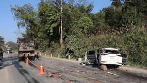 交通事故发生现场。（图片来源：baolangson.vn）