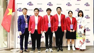 参加2025年国际生物奥林匹克竞赛的越南国家代表队。