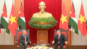 苏林总书记会见约旦哈希姆王国国王阿卜杜拉二世。