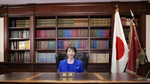 日本自由民主党总裁高市早苗。（图片来源：越通社）
