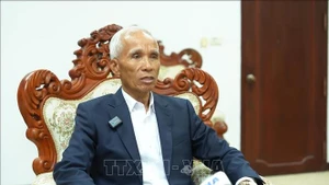 老挝人民革命党中央宣传部部长坎潘·佩亚翁。（图片来源：越通社）