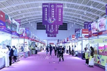 东南亚各国的展位。（图片来源：越通社）