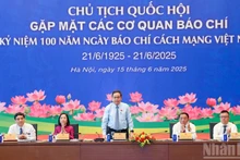 国会主席陈青敏会见新闻媒体机构代表【组图】