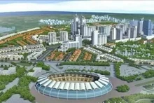 河内市生物高科技园分区效果图。