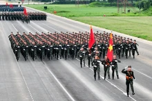 越南国庆80周年阅兵游行活动的首次联合训练【组图】 