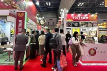 越南的展位吸引大量游客前来参观。（图片来源：越通社）