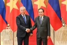 越南国会主席陈青敏主持仪式 欢迎俄罗斯联邦国家杜马（议会下院）主席维亚切斯拉夫·沃洛金访越【组图】