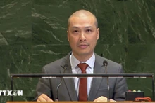 越南常驻联合国代表团副团长阮黄原公使与会。