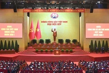 越南共产党第十四次全国代表大会预备会议场景。（维灵 摄）