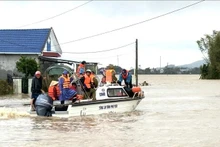 得乐省和盛乡遭受强降雨和洪涝严重影响。（图片来源：越通社）