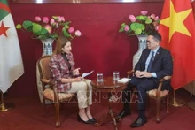 采访现场。（图片来源：越通社）