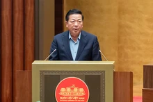 建设部部长陈鸿明在会上发表讲话。（图片来源：VGP）