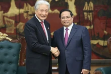 越南政府总理范明正会见日本栃木县知事福田富和。（图片来源：VGP）