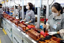 设在兴安省太瑞乡的Keystone Electrical（越南）工厂生产手提电动工具。（图片来源：越通社）