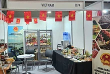 越南企业的展位。（图片来源：越通社）