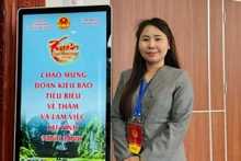 “竹藤”越南语学校校长、关西地区越南人协会主席、旅日越南人联合会副主席黎氏商女士。（图片来源：越通社）