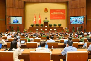 2026年7月1日，全国政治体制总体组织架构和三级政府模式运行一周年阶段性总结会议现场。