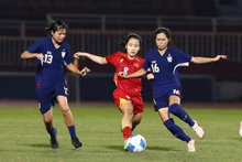 越南U19女足与泰国U19女足这两支目前本地区实力最强的队伍展开巅峰对决。图片来源：越南足联