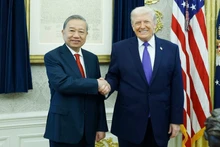 越共中央总书记苏林与美国总统唐纳德·特朗普。（图片来源：越通社）