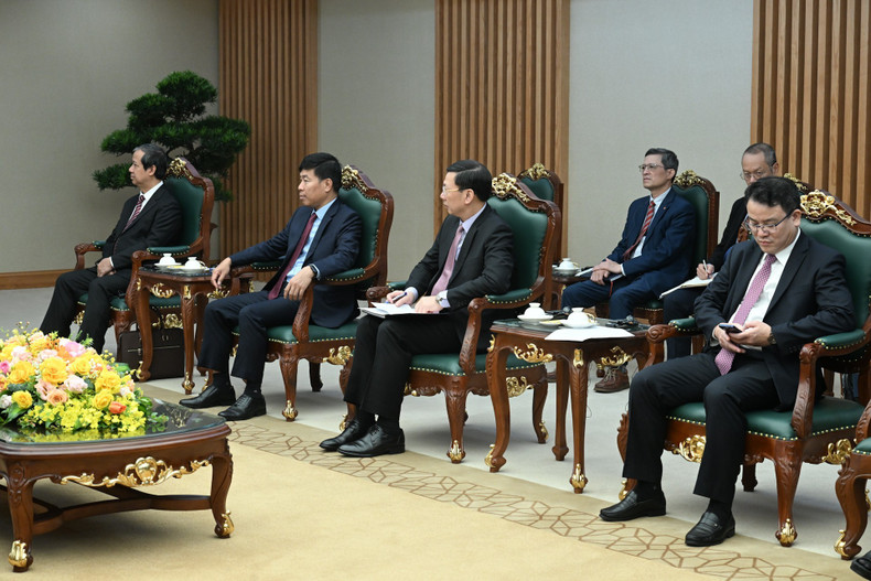 越南政府各部委行业领导代表出席会见。