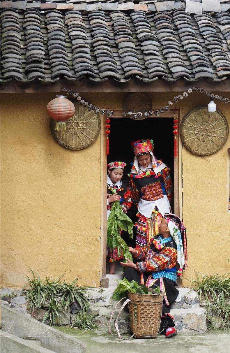 倮倮寨村民的日常生活场景。