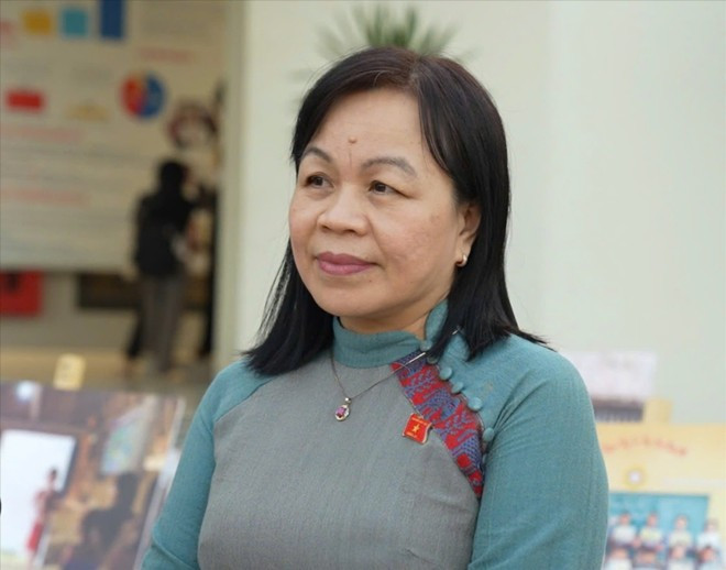 国会文化与社会委员会副主任阮氏梅花。(图片来源:《民族报》) mai-hoa.jpg