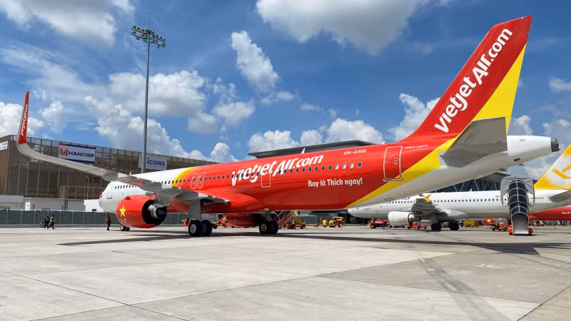 越捷航空开通岘港-吉隆坡航线。