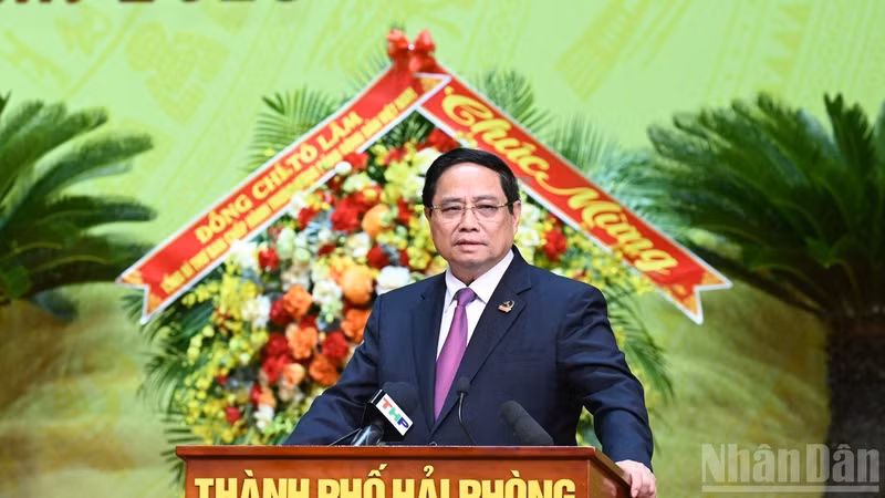 范明正总理发表指导性讲话。（陈海 摄）