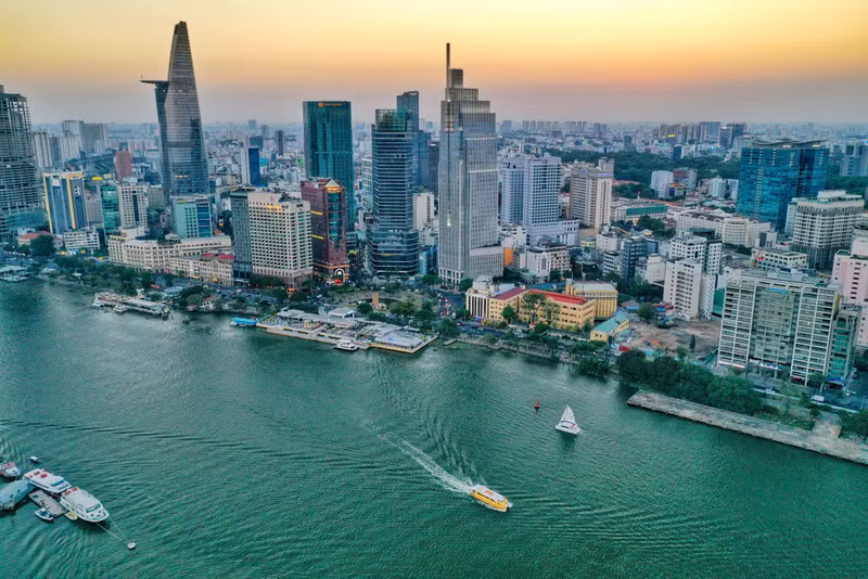 胡志明市一角。