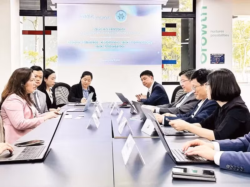 越南与新加坡创新合作交流活动。（图片来源：越南科技部）