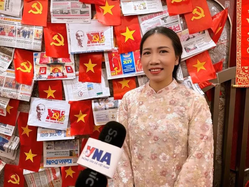 中国香港中文大学博士后研究人员阮氏庆。（图片来源：越通社）
