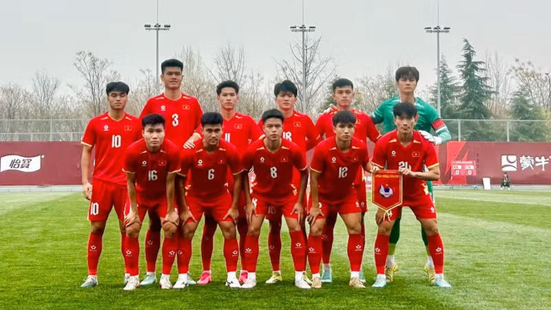 U23越南队。（图片来源：越南足联）