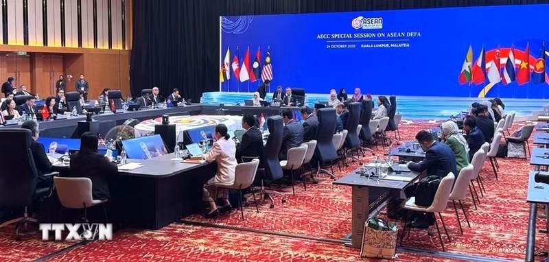 东盟经济共同体理事会会议。（图片来源：越通社）