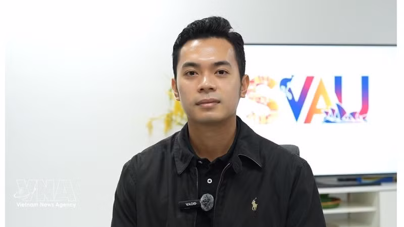 澳大利亚越南学生协会主席黄晋达。（图片来源：越通社）