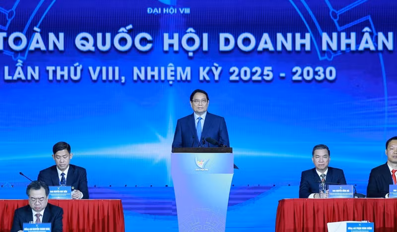 越南政府总理范明正出席并发表讲话。（图片来源：越通社）