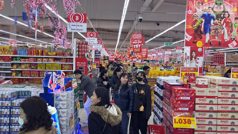 河内超市年货采购气氛热闹非凡【组图】