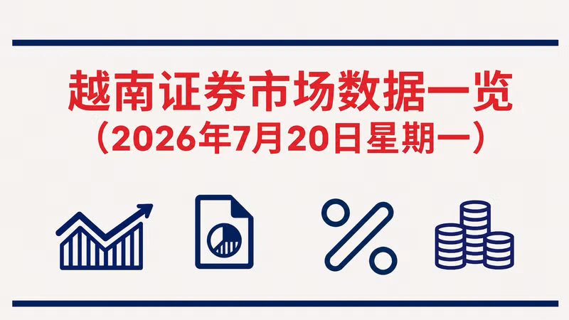 7月20日越南证券市场数据一览 【图表新闻】