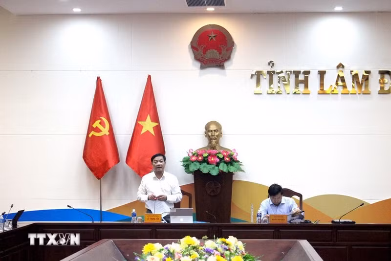 林同省打击非法、不报告和不受管制（IUU）捕捞指导委员会召开会议。（图片来源：越通社）