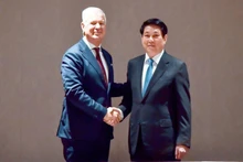 越南国家主席梁强会见国际商会秘书长。