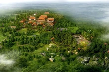 努庙—仙庵美景。（图片来源：越南之声）