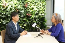越通社驻首尔记者就此议题采访了韩越经济文化交流协会会长权成泽。（图片来源：越通社）