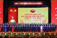 越南共产党政府第一次代表大会圆满落幕。（图片来源：越通社）