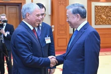 越共中央总书记苏林会见俄罗斯国家杜马主席维亚切斯拉夫·沃洛金【组图】